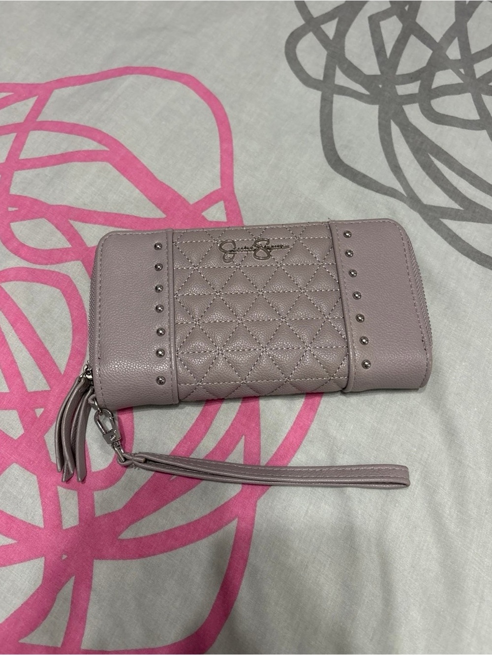Jessica Simpson Purple Double Zipper Wallet